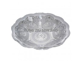 8817#TRANSPARENT FRUIT PLATE28*7.5CM